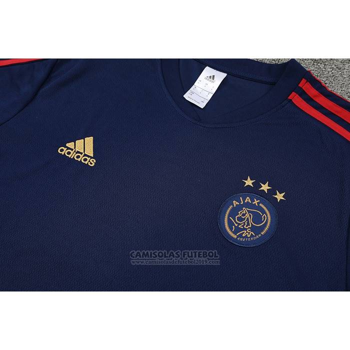 Fato de Treino Ajax Manga Curta 2022-2023 Azul - Calcas Curta